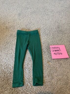 Kyte baby Green Kids Ribbed Leggings
